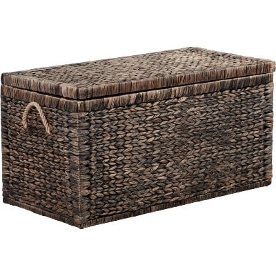 ClickDecor Farmhouse Wicker Trunk Rustic