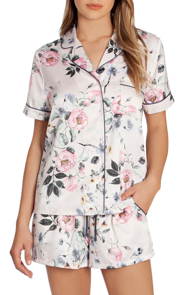 In Bloom by Jonquil Winding Road Short Satin Pajamas