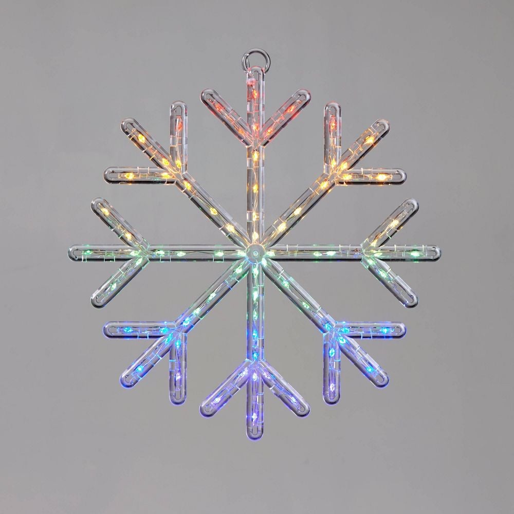 12in LED Dew Drops Rainbow in Snowflake