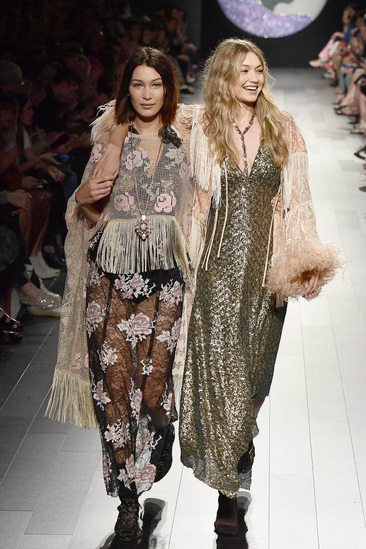 Gigi And Bella Hadid Anna Sui Nyfw 2017 Popsugar Fashion