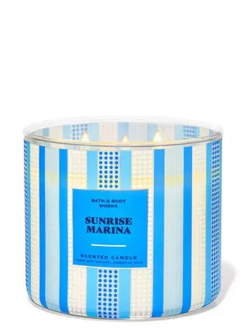 Bath & Body Works Sunrise Marina 3-Wick Candle