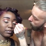 Video of Boyfriend Doing His Girlfriend's Makeup