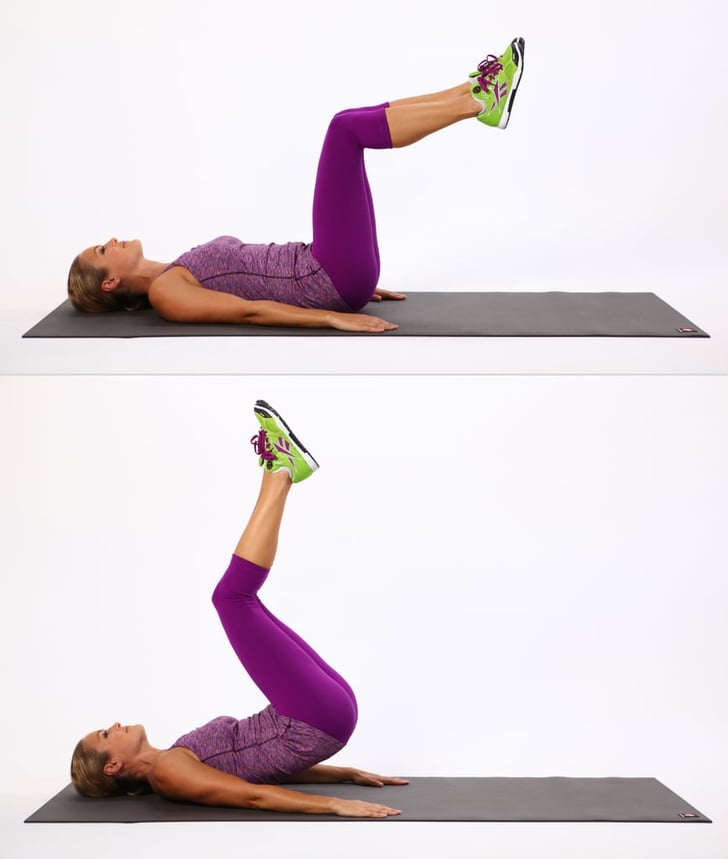 Reverse crunch with weight store