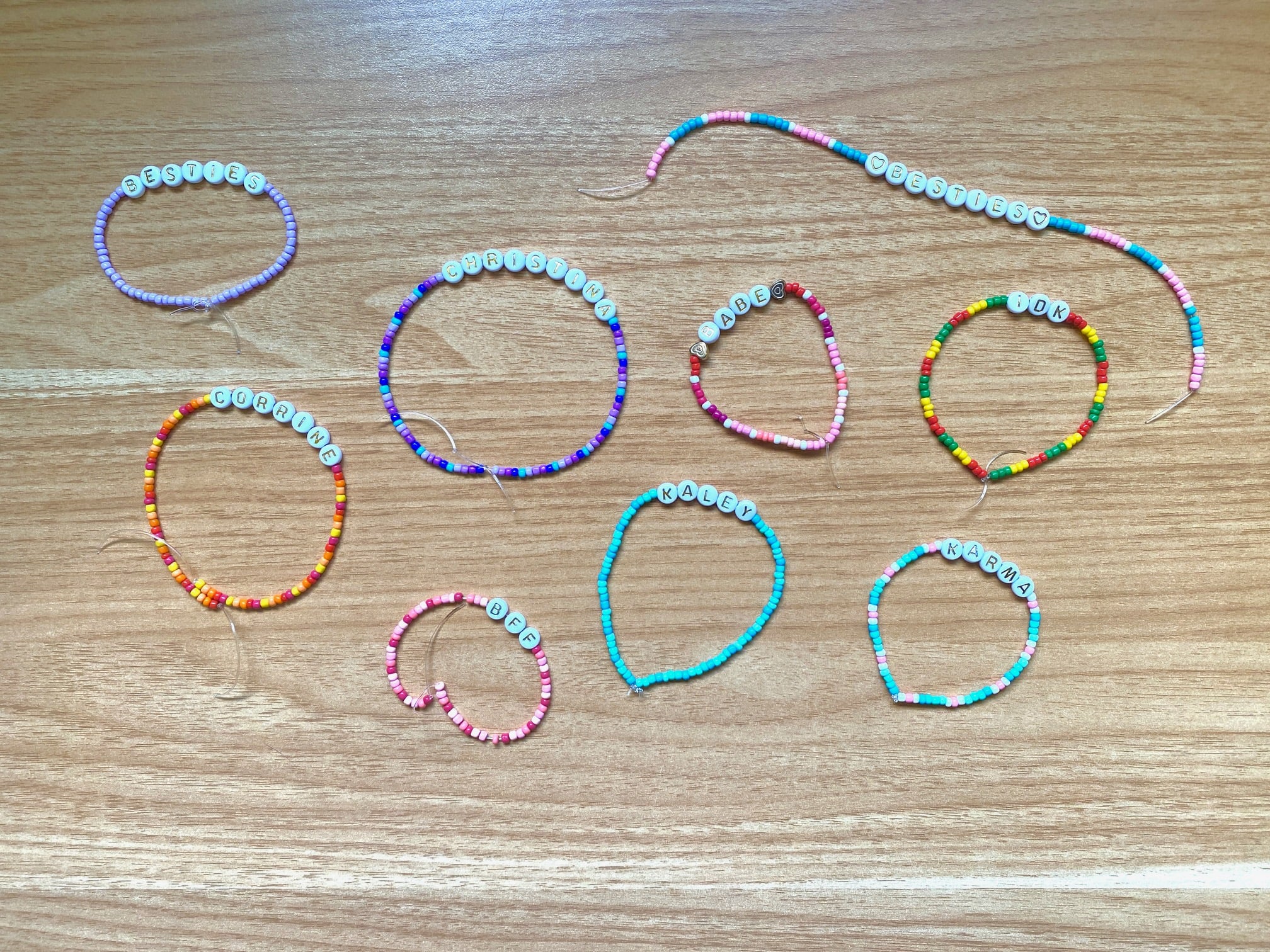 Song Inspired Bracelets Friendship Bracelets Gift for Her -    Friendship bracelets designs, Pony bead bracelets, Beads to make bracelets
