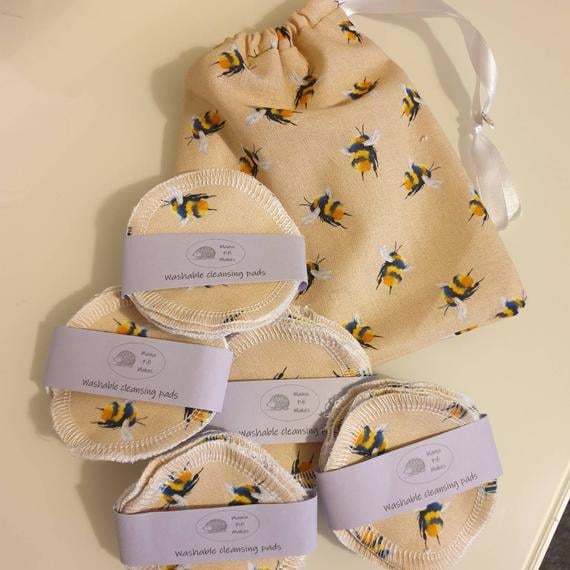 Bumblebee Bee Cotton Make Up Pads