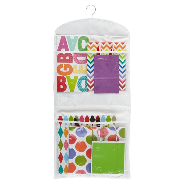 Hanging Gift Wrap Organizer