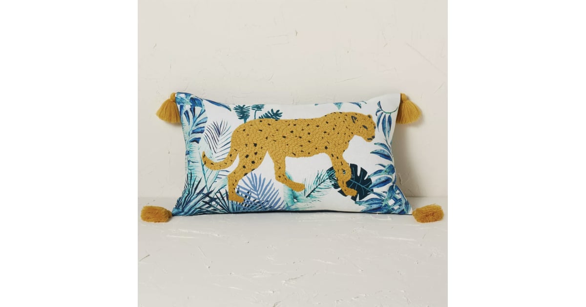 Opalhouse x Jungalow Leopard Embroidered and Printed Lumbar Throw