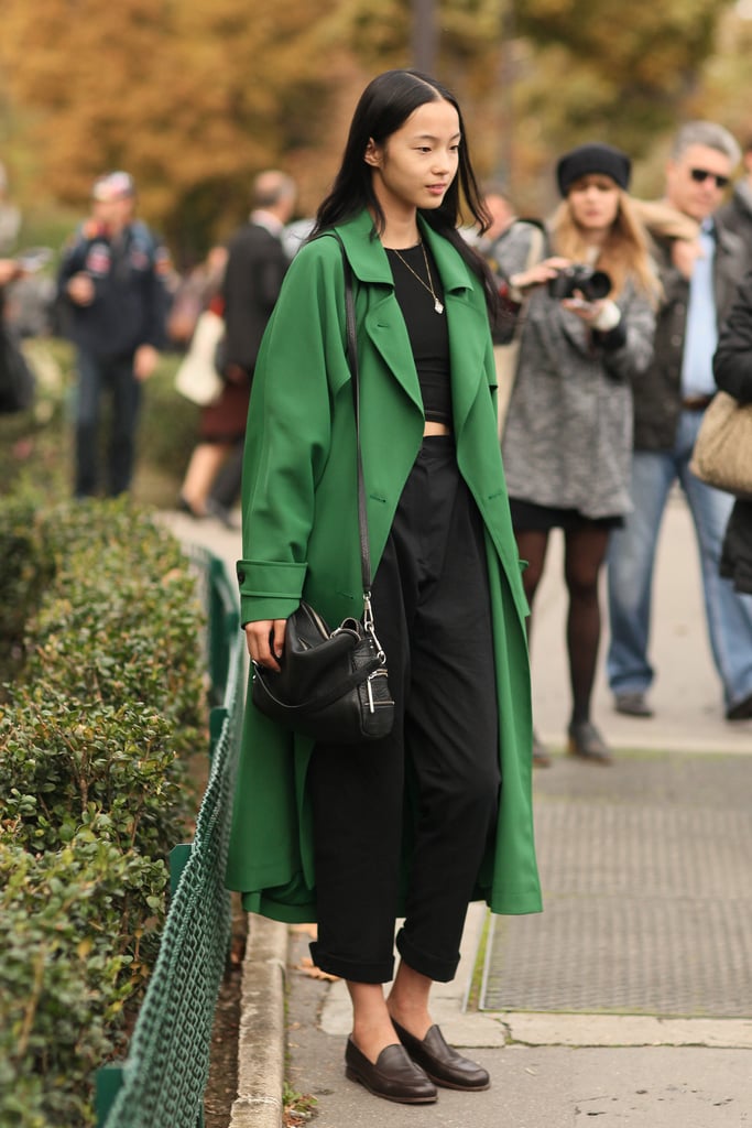 A wash of jewel-toned color warmed up a basic black combo.
A wash of jewel-toned color warmed up a basic black combo.