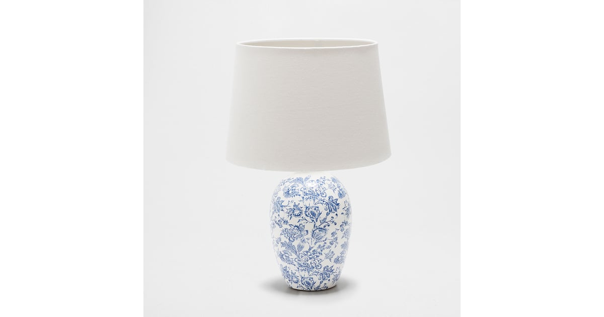 Printed Ceramic Lamp (90) Zara Home Fall Decor 2016 POPSUGAR Home