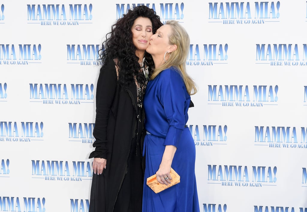 Meryl Streep and Cher at the Mamma Mia 2 Premiere in London