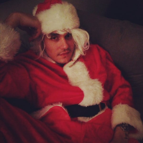 Katy Perry tweeted out a photo of John Mayer, her "Santa baby," in 2012.
