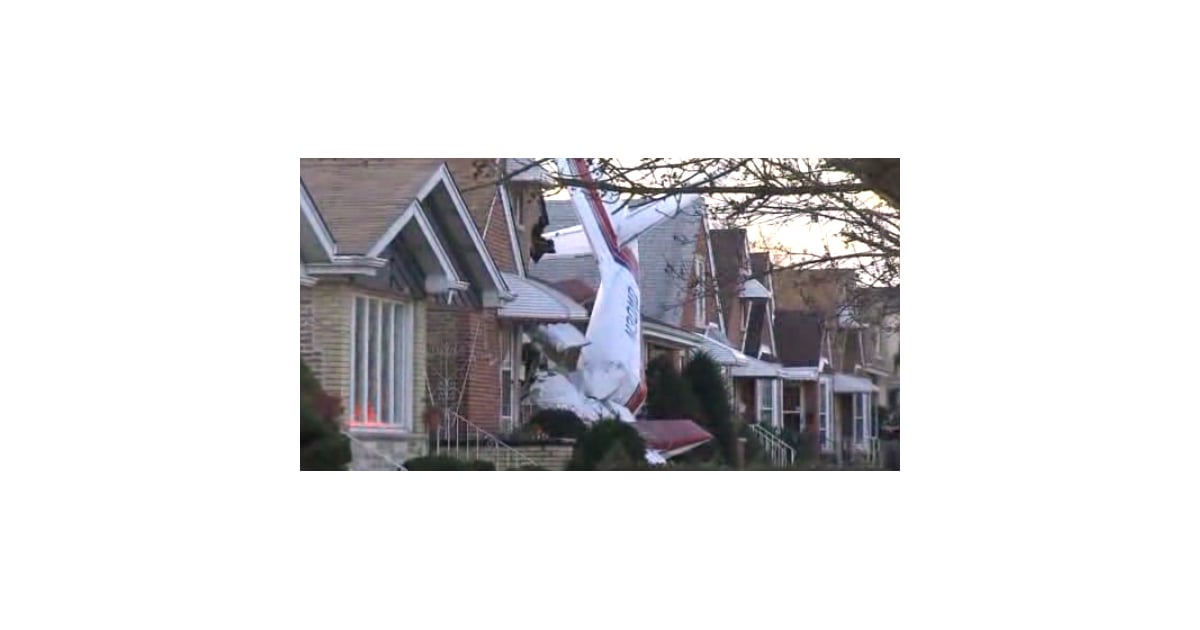 Plane Crashed Into a House Near Midway Airport Video POPSUGAR Celebrity