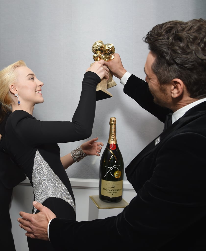 Pictured: Saoirse Ronan and James Franco
