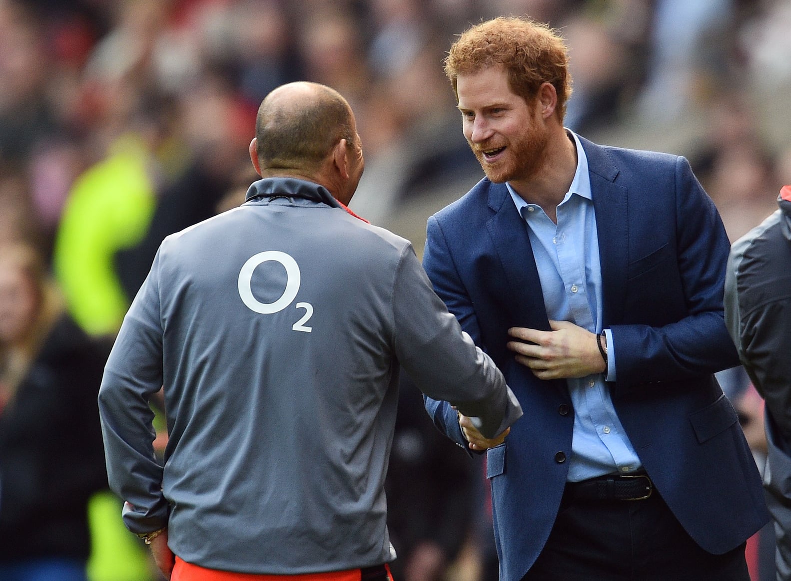Prince Harry With English Rugby Team February 2017 PS Celebrity