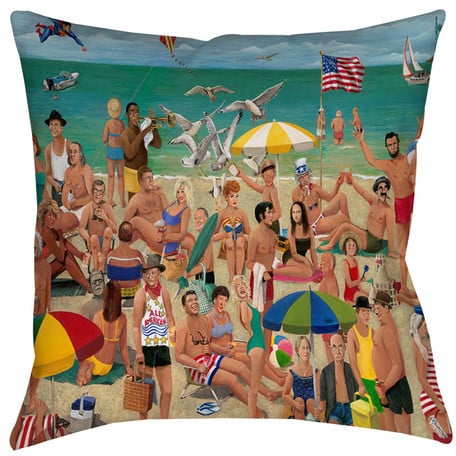 Life's a Beach Indoor/Outdoor Throw Pillow ($42)