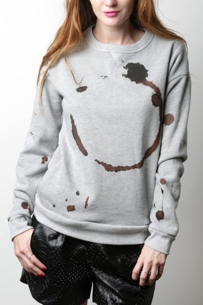 Coffee Mug Stain Sweatshirt ($72)