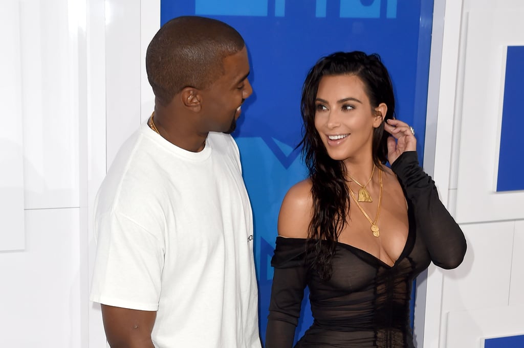 Kim Kardashian and Kanye West at 2016 MTV Video Music Awards Kim Kardashian and Kanye West at 2016 MTV Video Music Awards