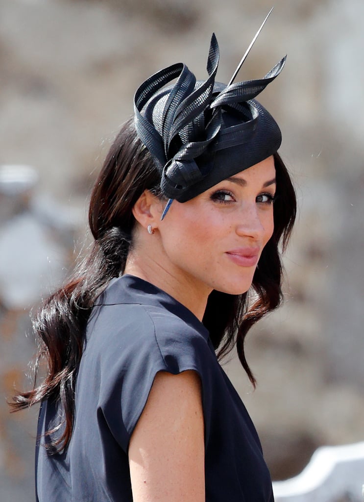 Meghan Wearing Philip Treacy, August 2018