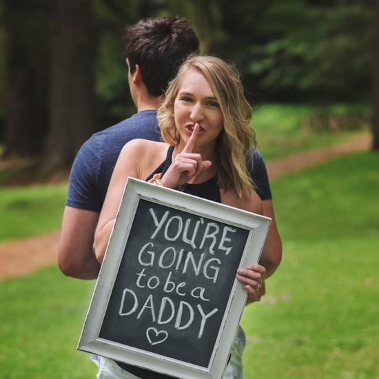 Surprise Chalkboard Pregnancy Announcement