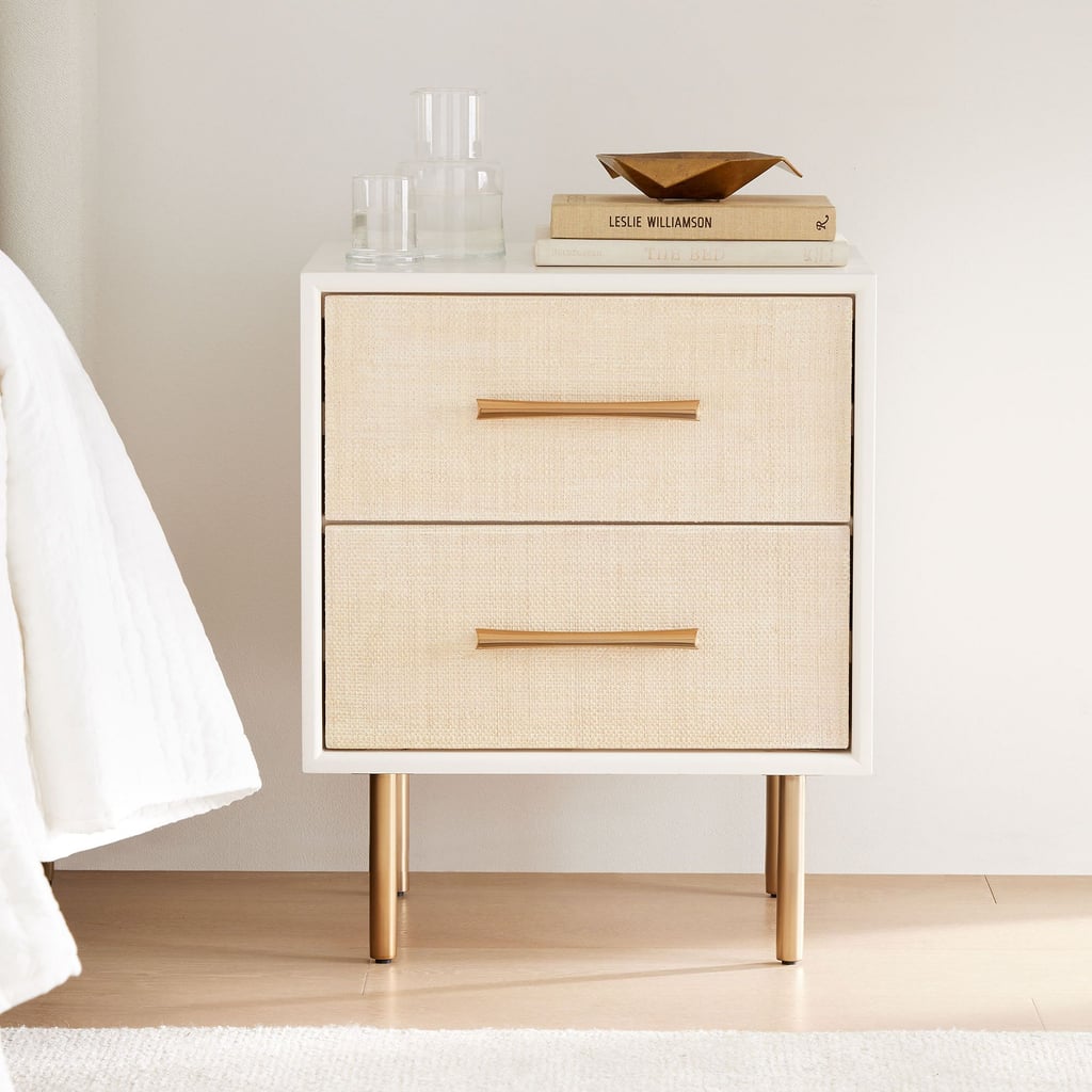 West Elm Margot Raffia Nightstand