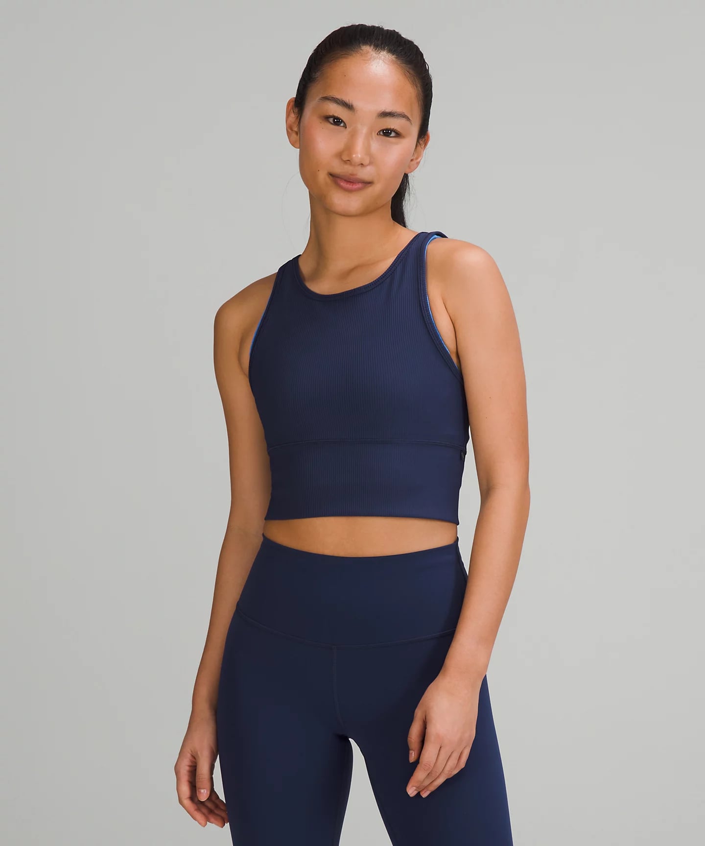 A Sports Bra and Crop Top Hybrid: Lululemon Power Pivot Ribbed Tank Top, Lululemon's Already Ready For 2022 With These 12 Cute New Workout Clothes