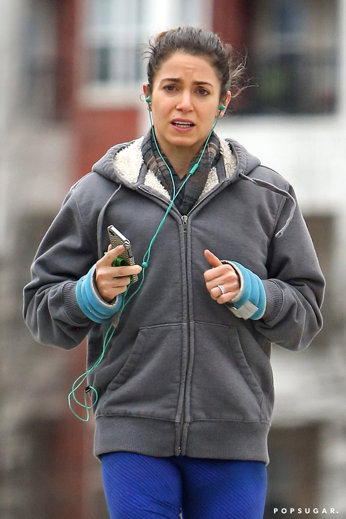 Nikki Reed Shows Engagement Ring While Running