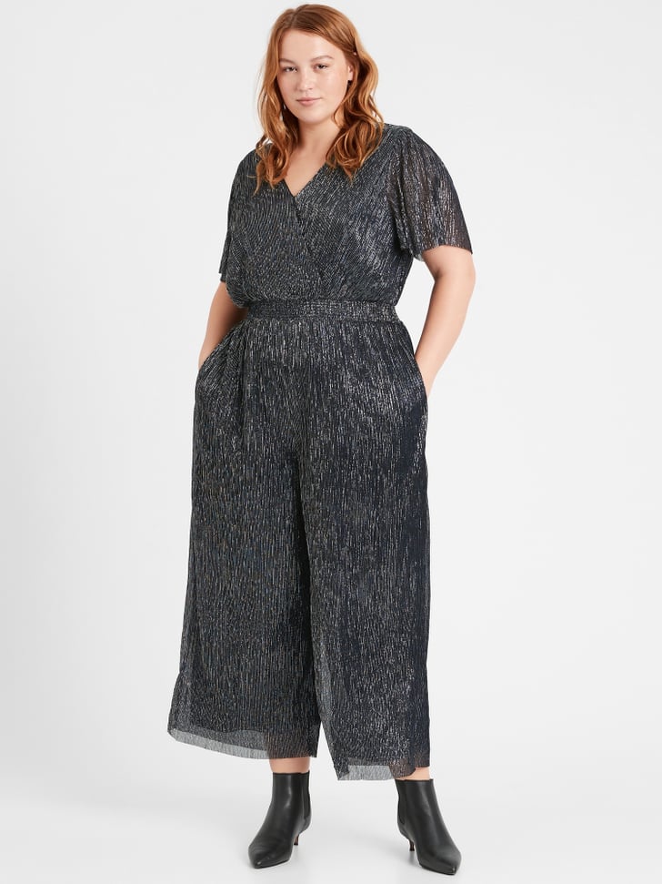 Banana Republic Metallic Cropped Jumpsuit Best Jumpsuits at Banana