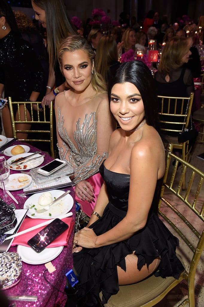 Khloe and Kourtney Kardashian at the Angel Ball in NYC 2016