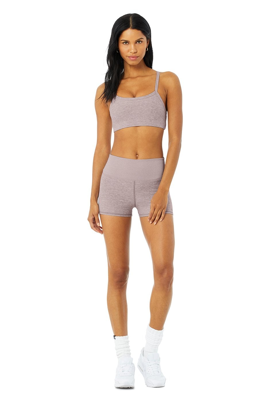 Alo Yoga Alosoft Aura Shorts In Grey