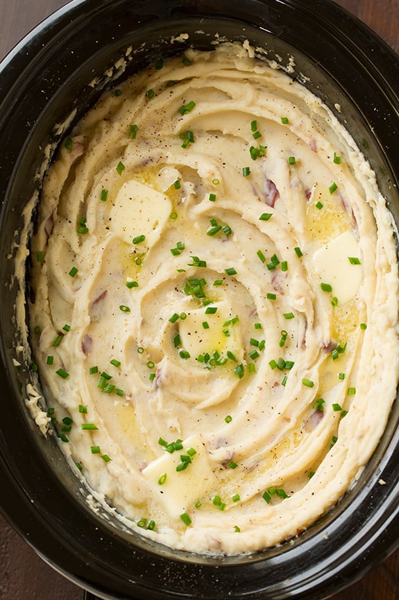 Slow-Cooker Creamy Garlic Mashed Potatoes