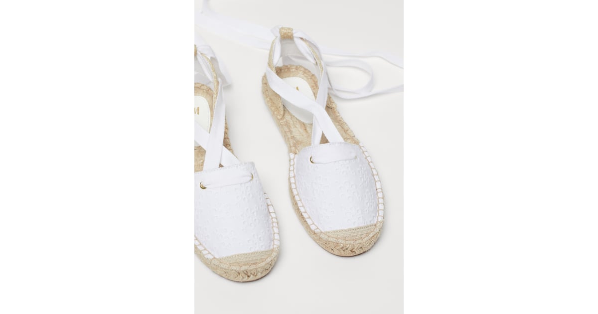 H&M Espadrilles with Lacing Best Espadrille Shoes For Women 2020