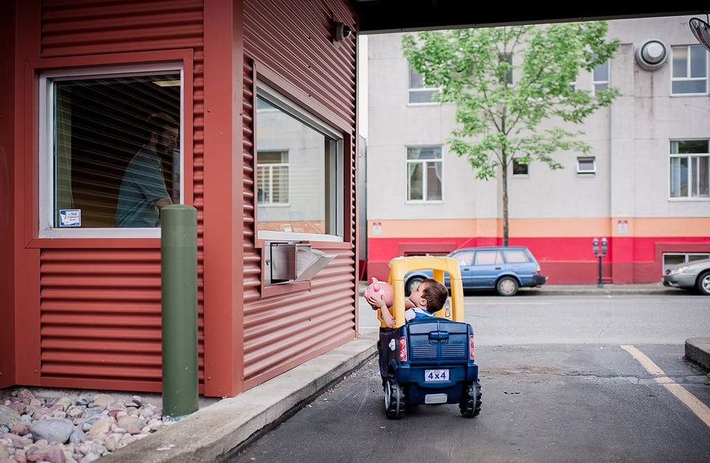 Little Boy's Adventures With Toy Car