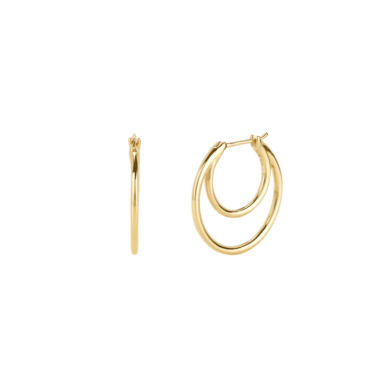 Mejuri Crescent Midi Hoops