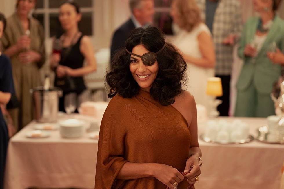 Seema Patel's Eye Patch on "And Just Like That" Season 3, Episode 7