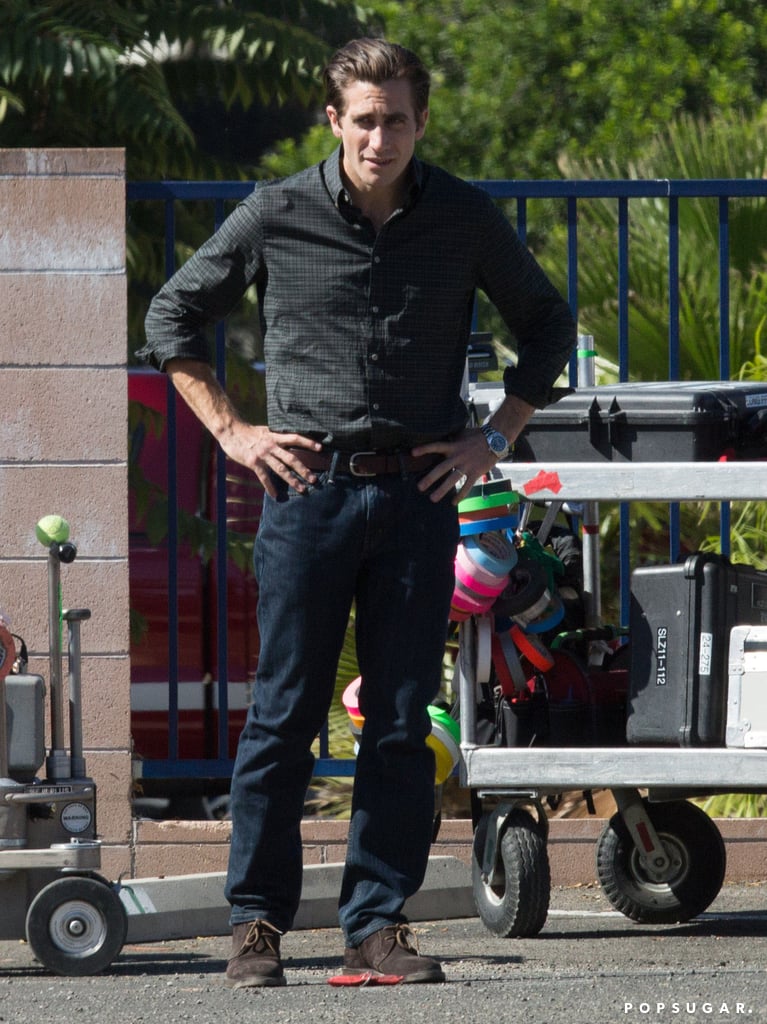 Jake Gyllenhaal on Nocturnal Animals Set