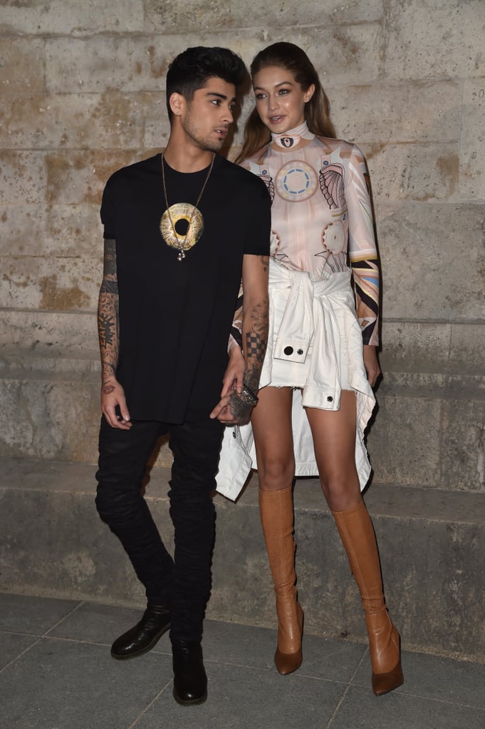 Gigi Hadid and Zayn Malik at Paris Fashion Week 2016