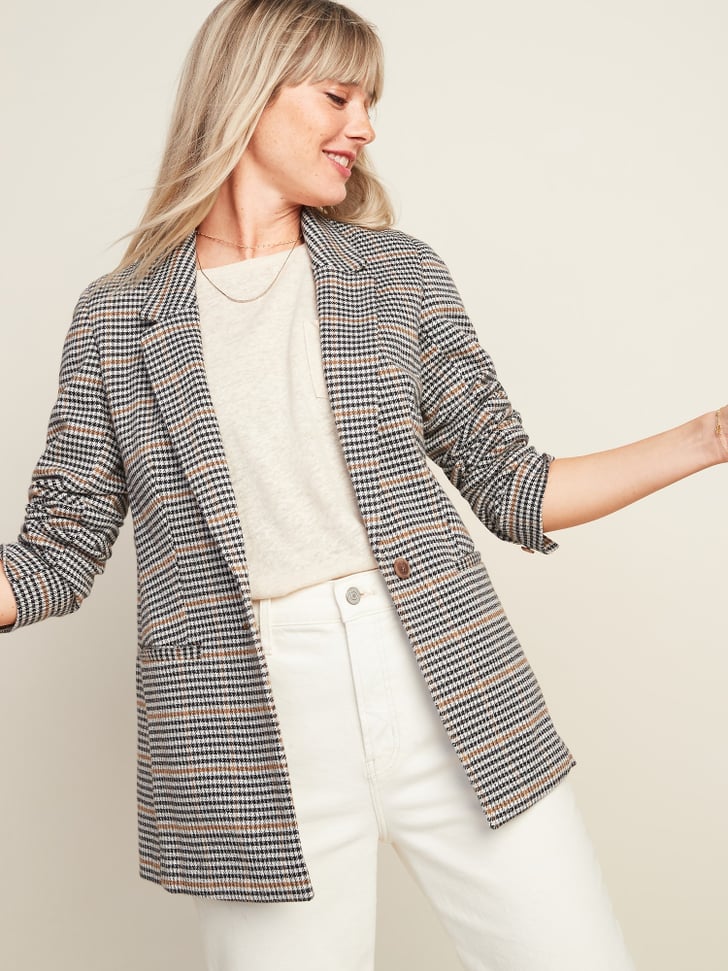 Old Navy Oversized Patterned Blazer | Best Fall Jackets and Coats For ...