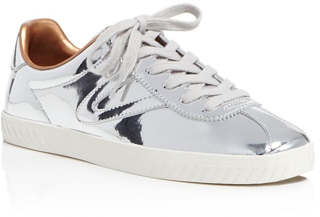 Tretorn Camden 2 Metallic Leather Low Top Lace Up Sneakers