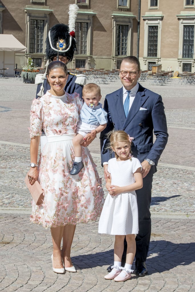 Princess Victoria of Sweden Casually Has Butterflies Fluttering on Her Birthday Dress Princess Victoria of Sweden Casually Has Butterflies Fluttering on Her Birthday Dress
