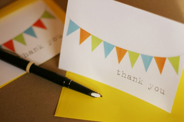 Banner Thank You Card