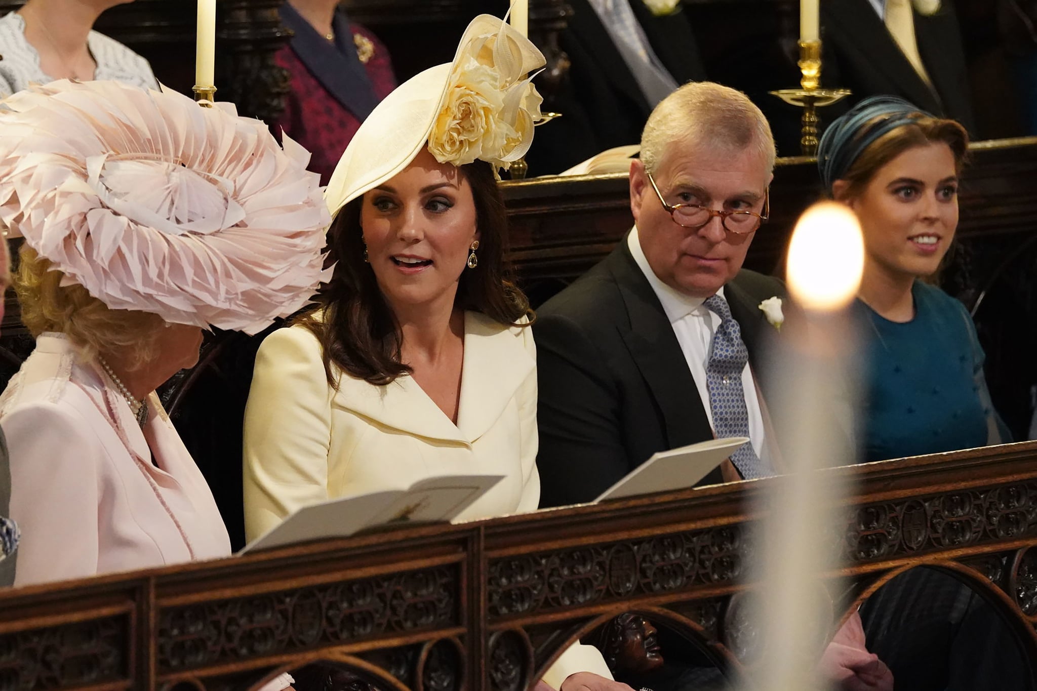 Camilla Duchess Of Cornwall Kate Middleton Prince Andrew And Princess Beatrice Relive Every Single Stunning Photo From Prince Harry And Meghan Markle S Royal Wedding Popsugar Celebrity Photo 98
