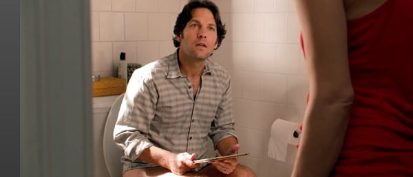 It's normal to have conversations while one of you is on the toilet.