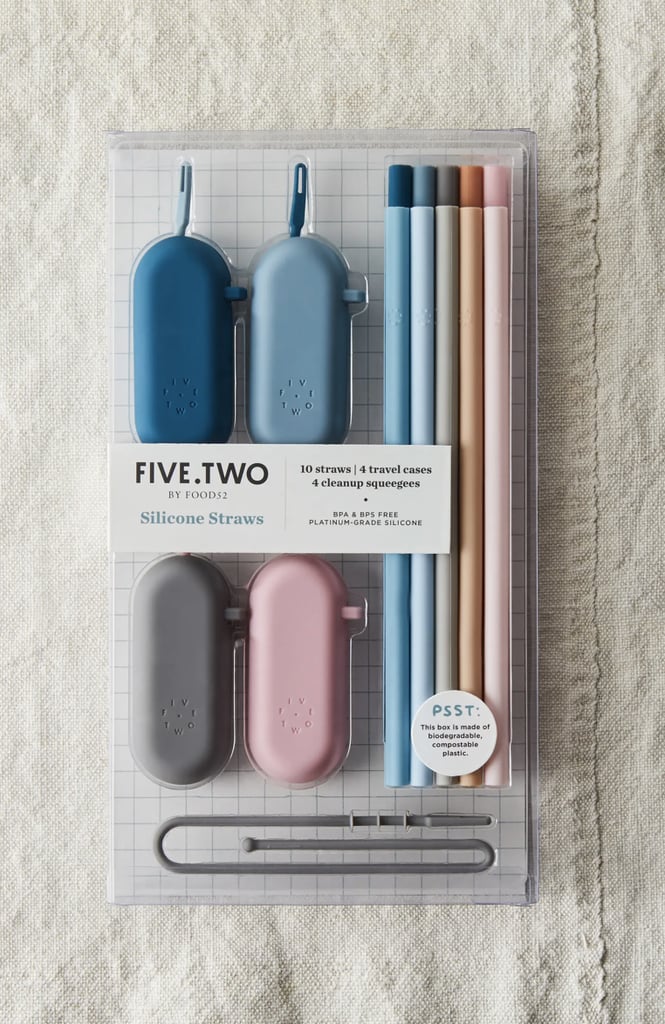 A Practical Stocking Stuffer: Five Two by Food52 Pack of 10 Silicone Straws and Travel Cases