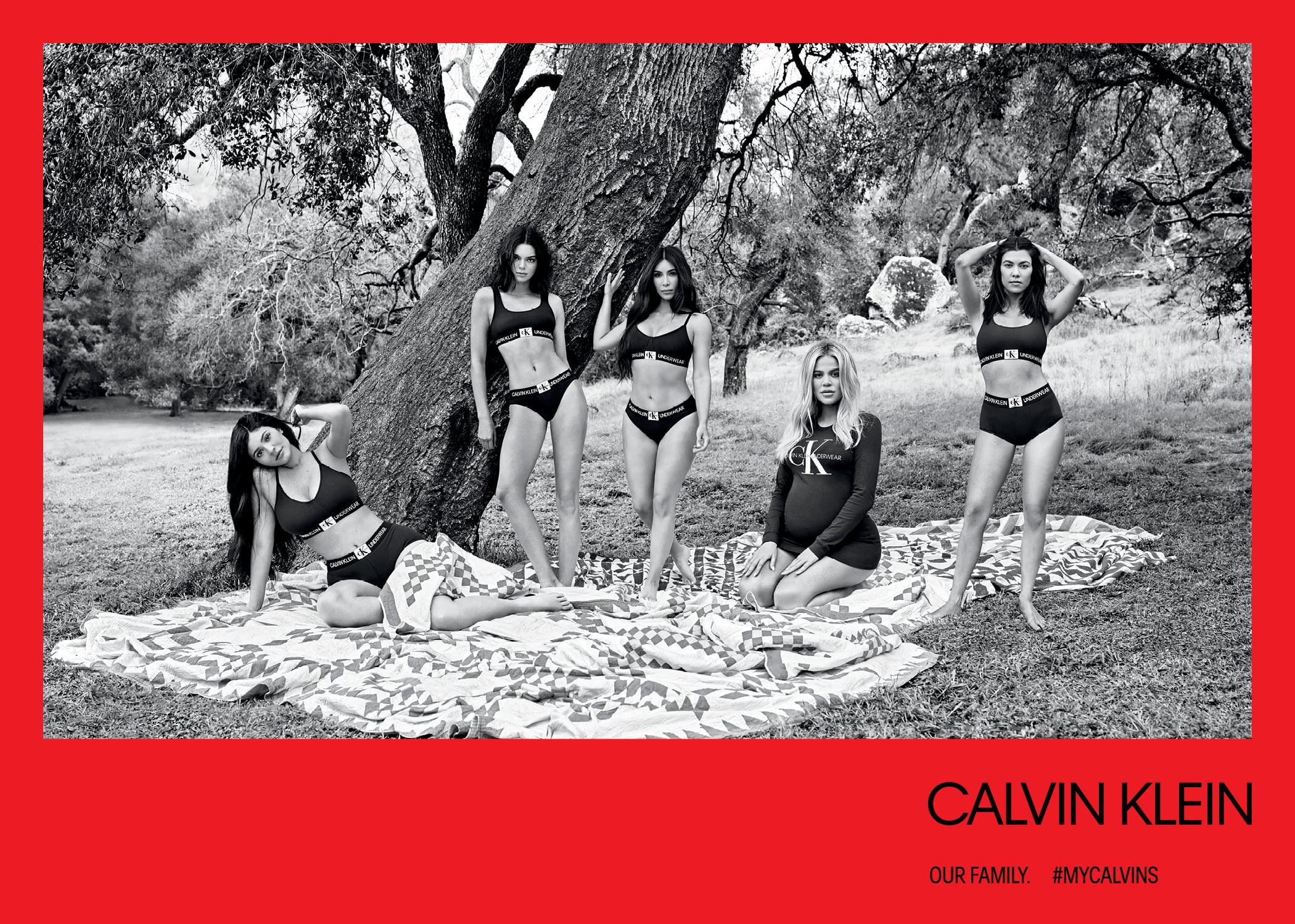 Calvin klein shoot on sale kardashian