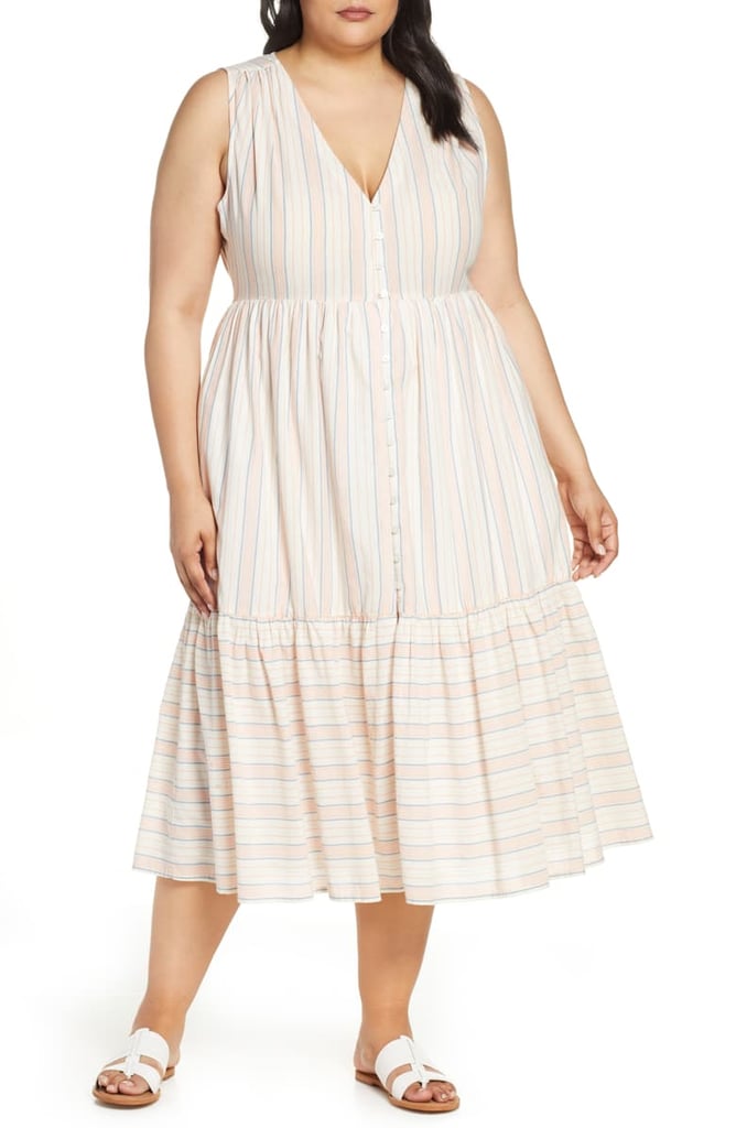 Lucky Brand Luna Button Midi Dress