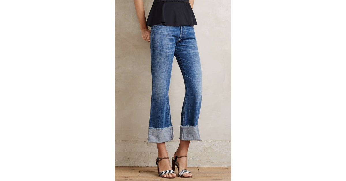Citizens of Humanity 'Parker' Cuffed Crop Flare Jeans ($248) | Spring 2016 Denim Trends 