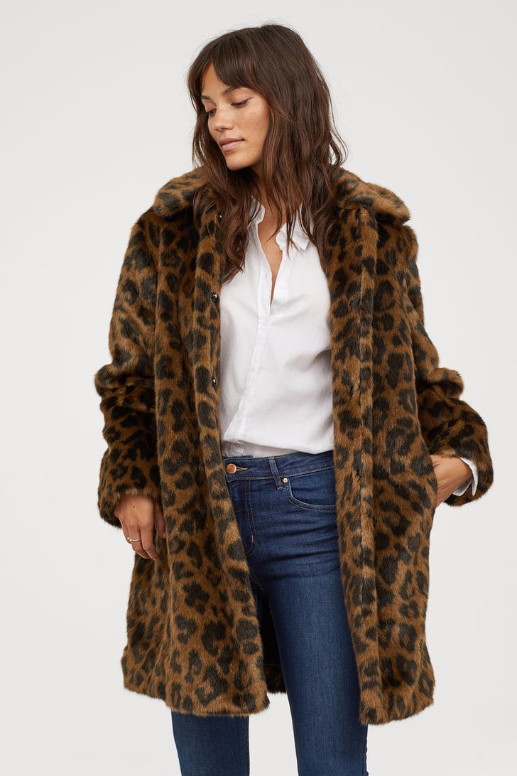 H&M Faux Fur Coat | Best Coats From H&M 2018 | POPSUGAR Fashion Photo 4