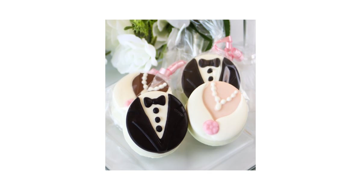 Bride And Groom Chocolate Covered Oreo Cookies These Wedding