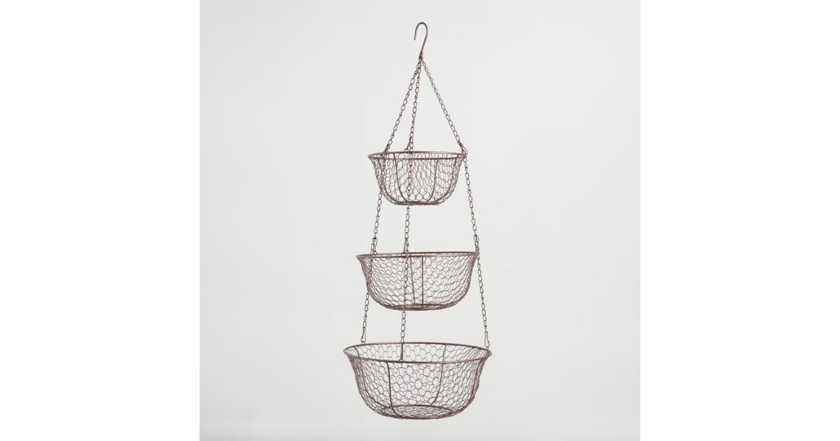 Wire Three Tier Hanging Basket Cost Plus World Market Has The Cutest Organization Items And They Re As Affordable As Target S Popsugar Family Photo 91