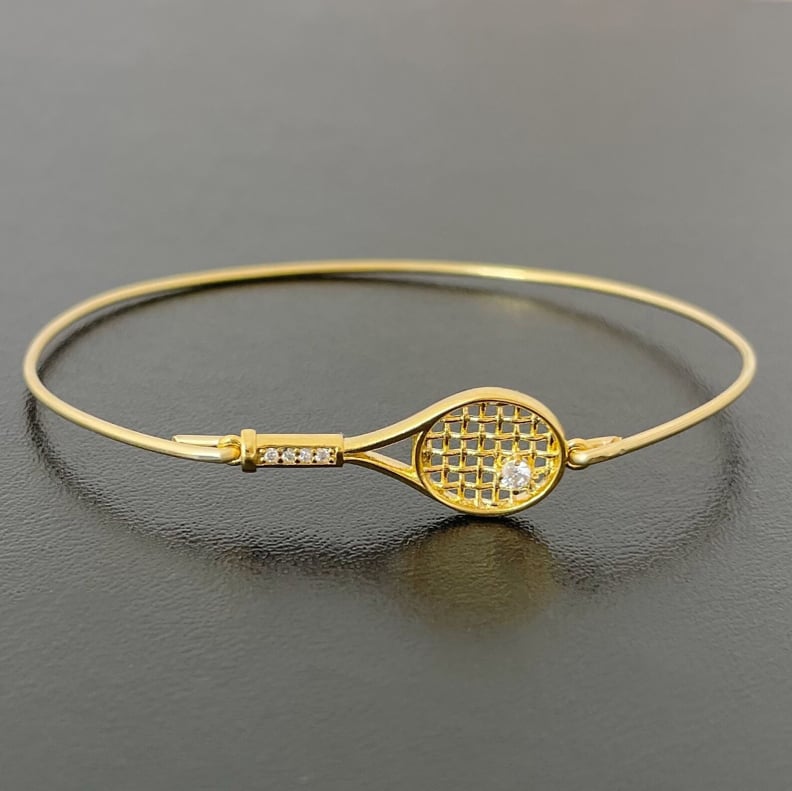 Arm Candy: 24k Gold Plated Tennis Bangle